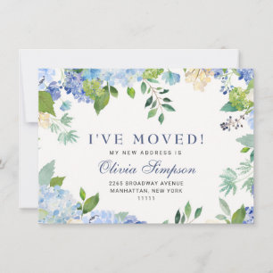 Elégante Cartes à Faire-part Florales Hydrangées B