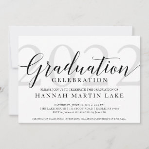 Élégante Célébration de Graduation Invitation