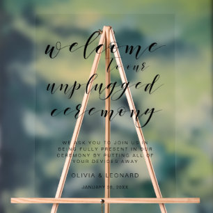 Élégante cérémonie minimaliste débranchée Symbole 