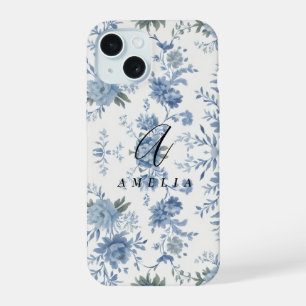 Elégante Chinoiserie Bleu Toile