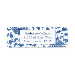 Élégante Chinoiserie Bleue Et Blanche Adresse de r