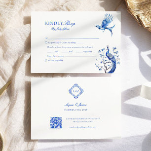 Élégante Chinoiserie Meal Choice Wedice RSVP
