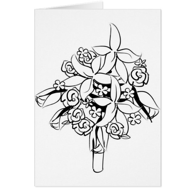 Élégante Clipart de Bouquet nuptial (Devant)