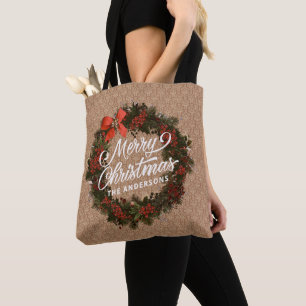 Élégante couronne de Noël personnalisée SAC FOUR