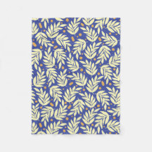 Élégante couverture en polaire Feuille, petite 30"