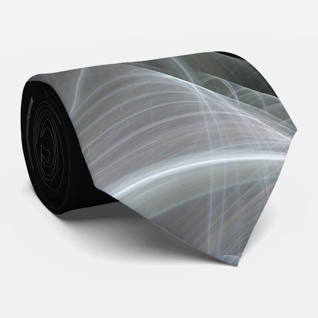 Élégante cravate Abstraite classique rouge/noire f (Roulé)