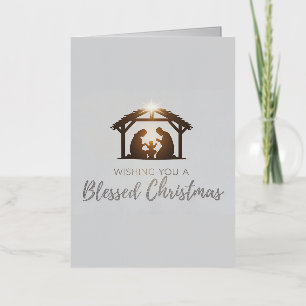 Elégante crèche Carte de Noël