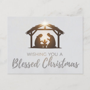 Elégante crèche Carte de Noël