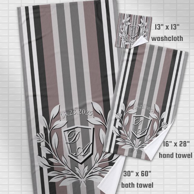 Elégante Crête Tons Terre Brown Savannah Stripes (Créateur téléchargé)