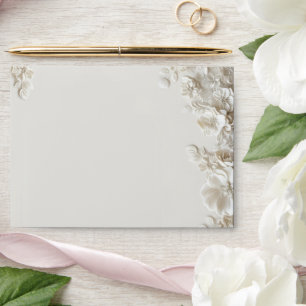 Élégante enveloppe de mariage minimaliste à motif