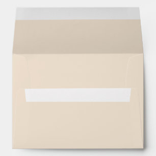 Élégante enveloppe Mariage beige paille