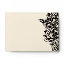 Élégante enveloppe Mariage gothique