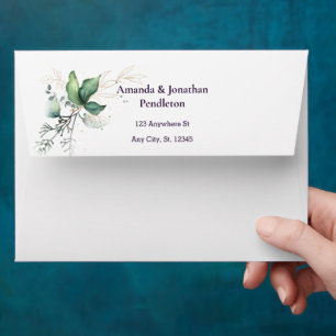 Élégante enveloppe Mariage moderne