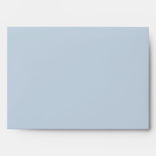 Élégante enveloppe personnalisable Dusty Blue (Devant)