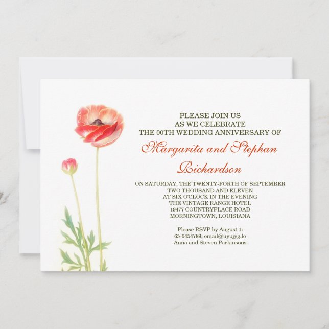 élégante et belle invitation (Devant)