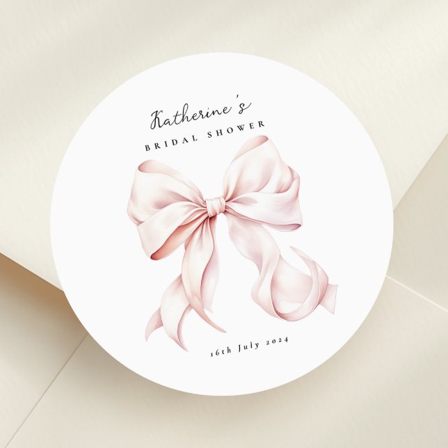 Élégante Étiquette Arc-en-ciel Rose pour Mariage (Créateur téléchargé)