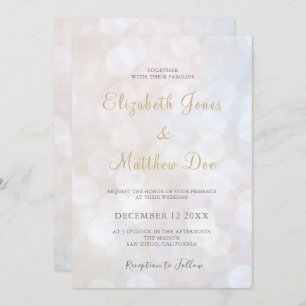 Élégante Faire-part de mariage de Champagne