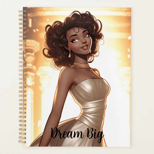 élégante, femme, noire, belle, afro-américaine (Devant)