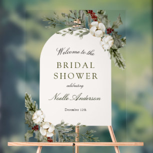 Elégante Fête des mariées d'arc floral d'hiver Bie