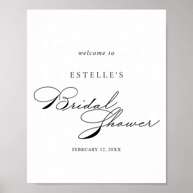 Élégante Fête des mariées de calligraphie Poster d (Devant)