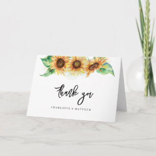 Élégante Fête des mariées de script de tournesol