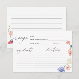 Elégante Fête des mariées florale Carte Recette