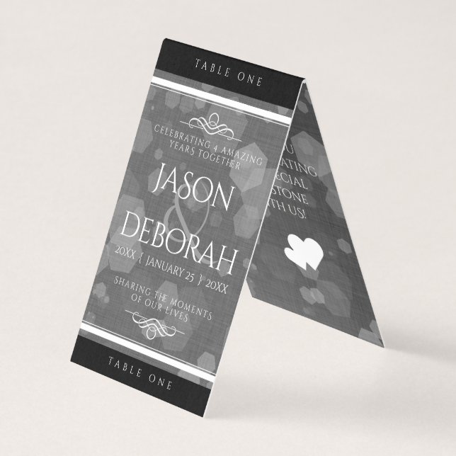 Élégante fête du 4e anniversaire du Mariage de lin (Front)