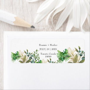 Élégante feuille botanique