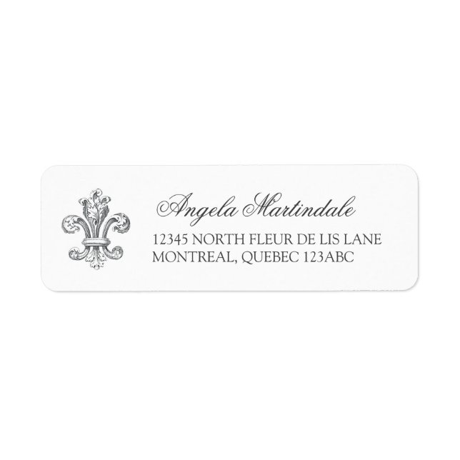 Élégante Fleur de Lis (Devant)