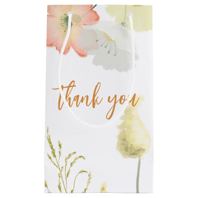 Elégante Fleurs de champs Mariage Favor Cadeau Sac (Devant)