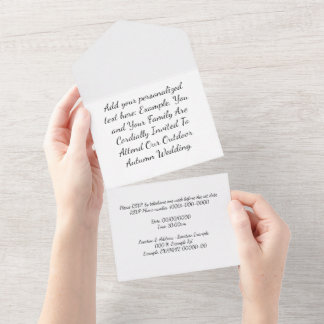 Elégante Fleurs invitations de mariage avec RSVP