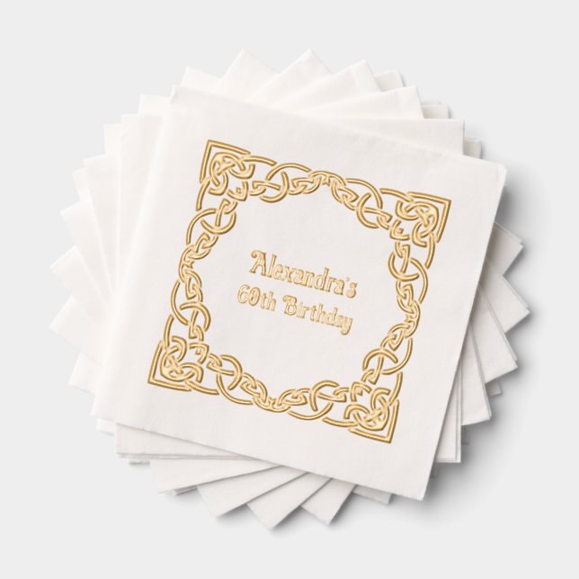 Elégante Frame de noeud celtique Anniversaire (Insitu (empilé))