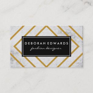 Elégante géométrique Lignes or Grunge Étiquette no