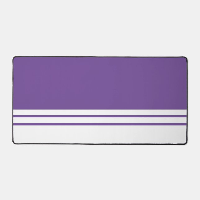 Élégante Gras Violet Blanc Bleu Bout Bout De Cours (Recto)
