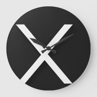 Élégante horloge murale acrylique ronde de 10,75 p