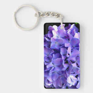 Elégante hydrangée violette fleurie bleu pourpre