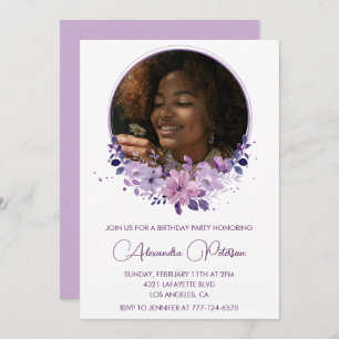 Élégante invitation à 14e anniversaire Photo Elega