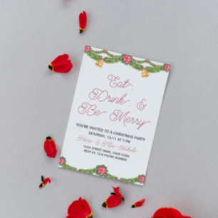 Élégante invitation à la fête de Noël