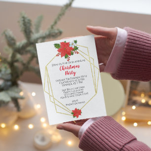 Élégante invitation à la fête de Noël