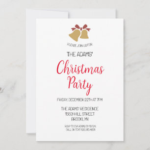 Élégante invitation à la fête de Noël