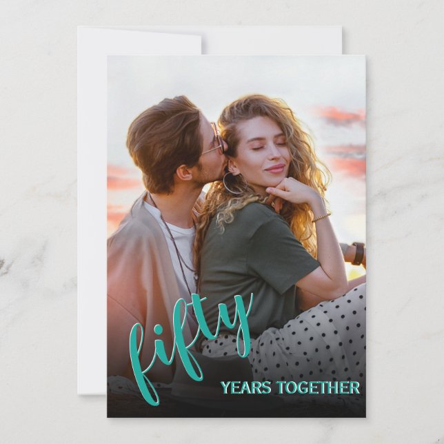 Elégante invitation à l'anniversaire de mariage (Devant)