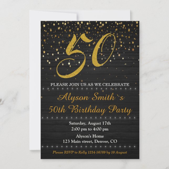 Elégante invitation d'anniversaire Adulte femme in (Devant)
