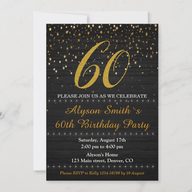 Elégante invitation d'anniversaire Adulte femme in (Devant)