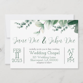 Elégante invitation de mariage