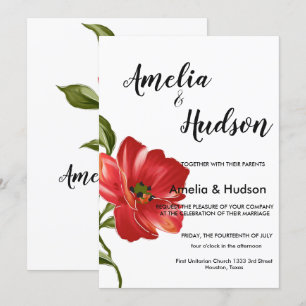 Elégante invitation de mariage