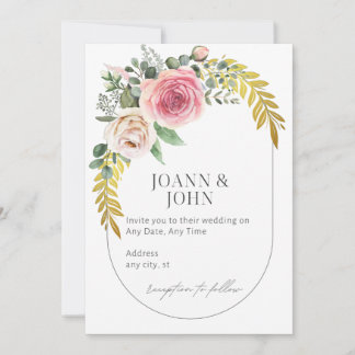 Elégante invitation de mariage