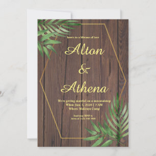 Elégante invitation de mariage à partir d'une phot