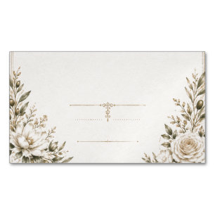 Élégante invitation de mariage en ivoire avec cham