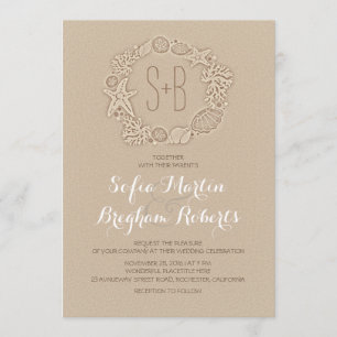 Elégante invitation décontractée de mariage sur la
