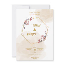 Elégante invitation simple